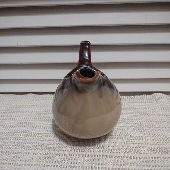 Sango "Nova Brown " dual tone tan Pottery Stoneware Creamer Only Pattern 4933 - Picture 4 of 7